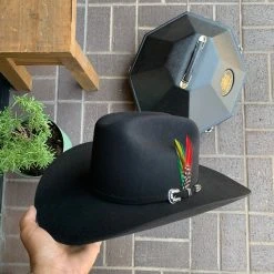 Stetson 6x Skyline Black Cowboy Felt Hat Sinaloa (Copa Chica Falda/Brim 3.5