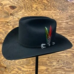 Stetson 6x Skyline Black Cowboy Felt Hat Sinaloa (Copa Chica Falda/Brim 3.5