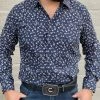 Guadalajara Western Wear Platini Men's Digital Print Shirt - CSL8042