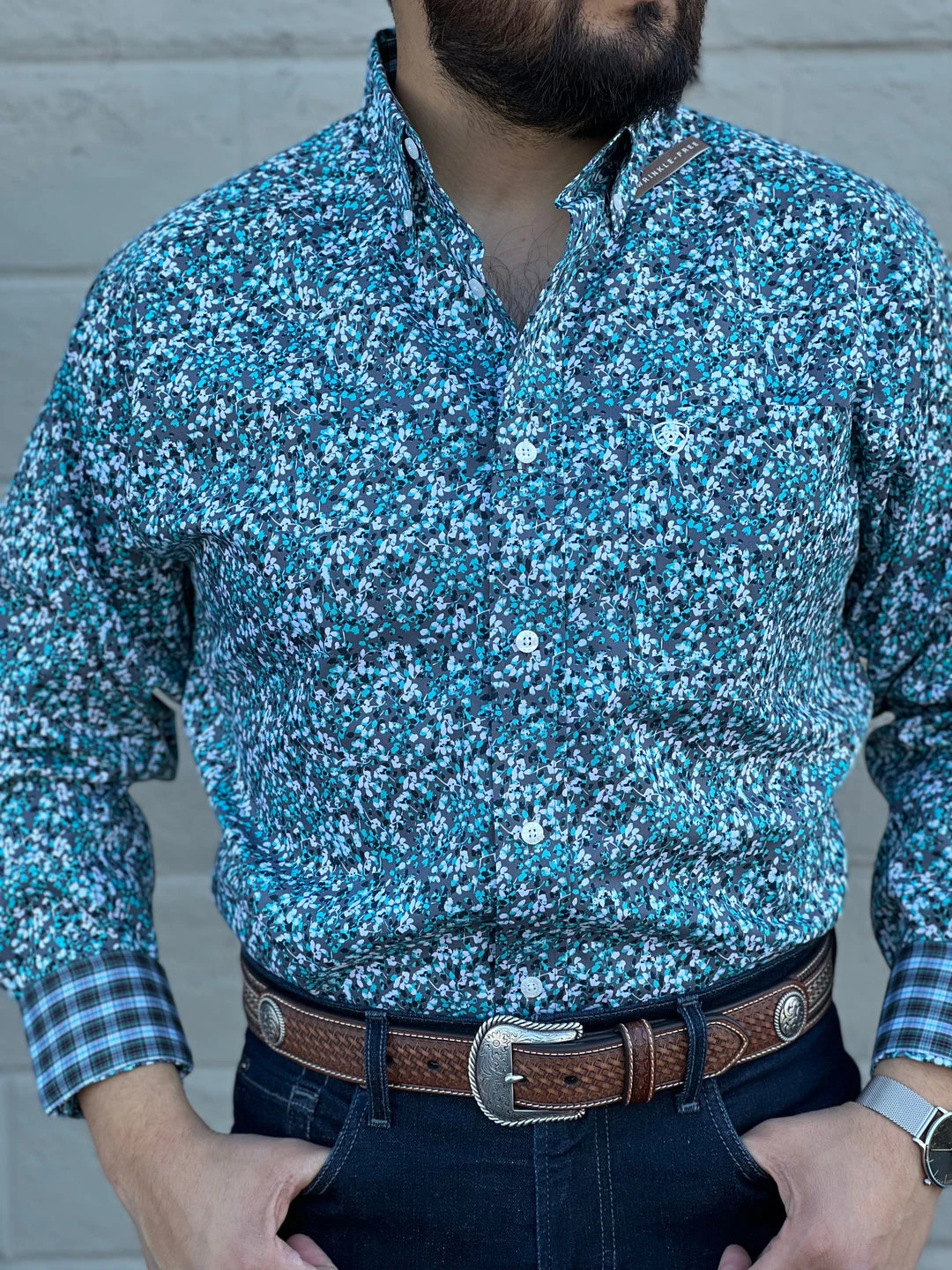 Guadalajara Western Wear Ariat Harrison Ceramic Fit Classic Fit Shirt Men 3 Guadalajara Western Wear Ariat Harrison Ceramic Fit Classic Fit Shirt Men