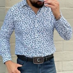 Guadalajara Western Wear Platini Men's Digital Print Shirt - CSL8040