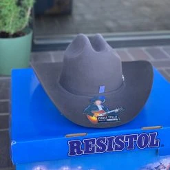 Guadalajara Western Wear Men Resistol 6x Logan Charcoal