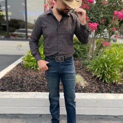 Guadalajara Western Wear Platini Men's Digital Print Shirt - CSL8043