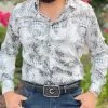 Guadalajara Western Wear Platini Men's Digital Print Shirt - FPL7886