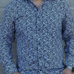 Guadalajara Western Wear Men's Italian Print Long Sleeve Shirt - B586