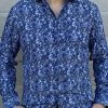 Guadalajara Western Wear Men's Italian Print Long Sleeve Shirt - B573