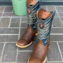 Guadalajara Western Wear Los Altos Walnut Rage Wide Square Toe Cowboy Boots Men