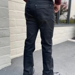 Guadalajara Western Wear Platini Men's Jet Black Slim Boot Cut Jeans - BCJ7843