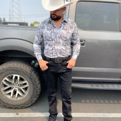 Guadalajara Western Wear Platini Men's Digital Print Shirt - FPL7883