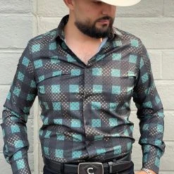 Guadalajara Western Wear Platini Men's Digital Print Shirt - FPL7884