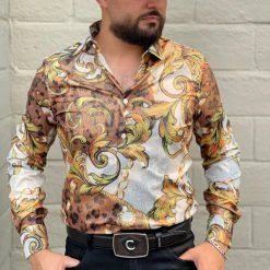 Guadalajara Western Wear Platini Men's Digital Print Shirt - FPL7862