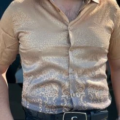 Guadalajara Western Wear Platini Men's Digital Print Short Sleeve Shirt - FPS8635