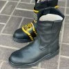 Guadalajara Western Wear Original Michel Boots Men's Pull On Work Boot Black Steel Toe