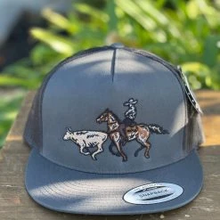 Guadalajara Western Wear Colas Grey Charros Snapback