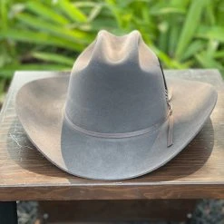 Stetson 6x Spartan Granite Grey Diamante Negro Cowboy Felt Hat Sinaloa (Copa Chica Falda/Brim 3.5") Men