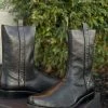 Guadalajara Western Wear Men Cuadra Botin De Venado - Black