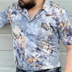 Guadalajara Western Wear Platini Men's Digital Print Short Sleeve Shirt - FPS8637