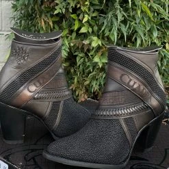 Guadalajara Western Wear Cuadra Mantarraya Botin De Dama - Black