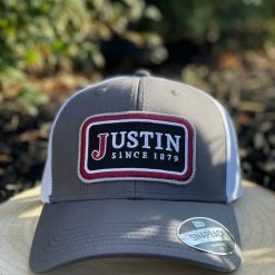 Guadalajara Western Wear Accessories Justin Cap - Grey/White