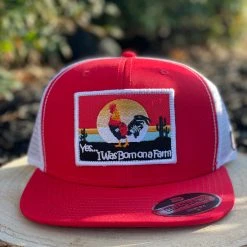 Guadalajara Western Wear Justin Cap - Red/White