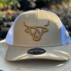 Guadalajara Western Wear Accessories Lost Calf Cap - Tan/White