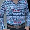 Guadalajara Western Wear Platini Men's Aztec Digital Print Shirt - AZL7779 1 Guadalajara Western Wear Platini Men's Aztec Digital Print Shirt - AZL7779