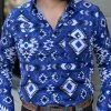Guadalajara Western Wear Platini Men's Aztec Digital Print Shirt - AZL7782