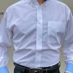 Guadalajara Western Wear Ariat Men's Long Sleeve Button Up Shirt - White