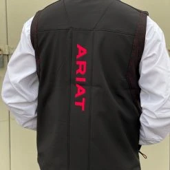 Ariat Vernon Vent Softshell Men's Vest - Black/Red