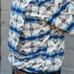 Guadalajara Western Wear Men Ariat Ventek Twilight Blue Serape Classic Short Sleeve Shirt 10 Guadalajara Western Wear Men Ariat Ventek Twilight Blue Serape Classic Short Sleeve Shirt