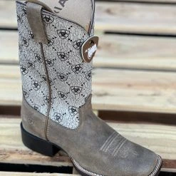 Ariat Brown Bomber Round Up Wide Square Toe Women Boot