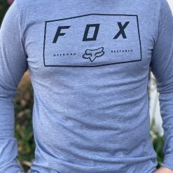 Guadalajara Western Wear FOX Racing Grey Badger Long Sleeve Tee