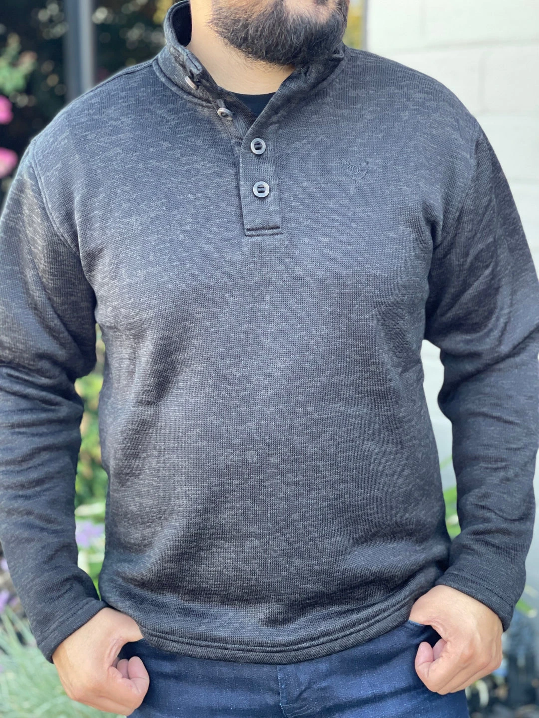 Ariat Men's Dark Charcoal Wesley Sweater 3 Ariat Men's Dark Charcoal Wesley Sweater