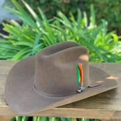 Stetson 6x Rancher Acorn Cowboy Felt Hat (Copa Alta Falda/Brim 4