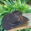 Men Stetson 6x Rancher Chocolate Cowboy Felt Hat (Copa Alta Falda/Brim 4") 2 Men Stetson 6x Rancher Chocolate Cowboy Felt Hat (Copa Alta Falda/Brim 4")