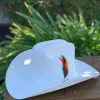 Men Stetson 6x Rancher Premium White Cowboy Felt Hat (Copa Alta Falda/Brim 4")