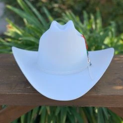 Men Stetson 6x Rancher Premium White Cowboy Felt Hat (Copa Alta Falda/Brim 4