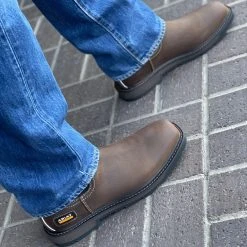 Ariat Groundbreaker Chelsea Wide Square Toe Waterproof Work Boot