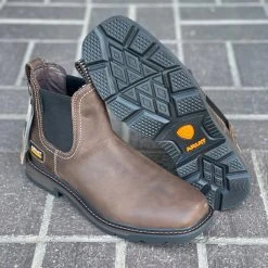 Ariat Groundbreaker Chelsea Wide Square Toe Waterproof Work Boot