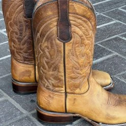 Guadalajara Western Wear Circle G Men's Light Brown Embroidered Western Boot