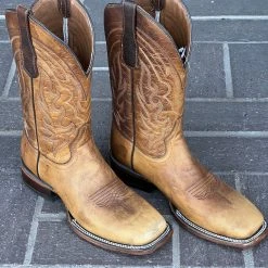 Guadalajara Western Wear Circle G Men's Light Brown Embroidered Western Boot