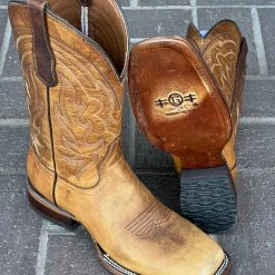 Guadalajara Western Wear Circle G Men's Light Brown Embroidered Western Boot