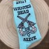Guadalajara Western Wear Wanted Crew Sock Accessories 1 Guadalajara Western Wear Wanted Crew Sock Accessories