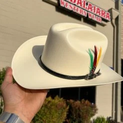 Guadalajara Western Wear Men Cuernos Chuecos 150x Chaparral (Copa Chica Falda Chica 3") Toquilla Negra