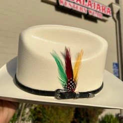 Guadalajara Western Wear Men Cuernos Chuecos 150x Chaparral (Copa Chica Falda Chica 3") Toquilla Negra