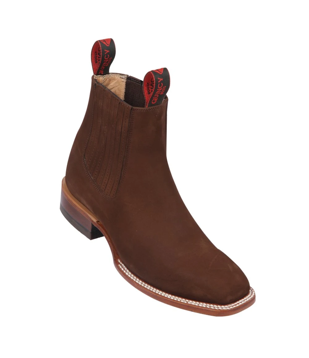 Guadalajara Western Wear Men Quincy Square Toe Botin Charro - Q68B6307 3 Guadalajara Western Wear Men Quincy Square Toe Botin Charro - Q68B6307