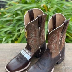 Ariat Men's Valor Ultra Dark Brown Western Cowboy Boot Peanut