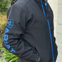 Guadalajara Western Wear Ariat Men’s Blue Coralt Soft-Shell Jacket