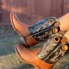 Guadalajara Western Wear Reywelt Honey Women Square Toe Western Boot