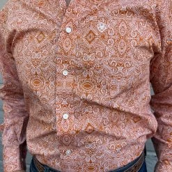 Guadalajara Western Wear Men Ariat Braylon Amber Dusk Classic Fit Shirt